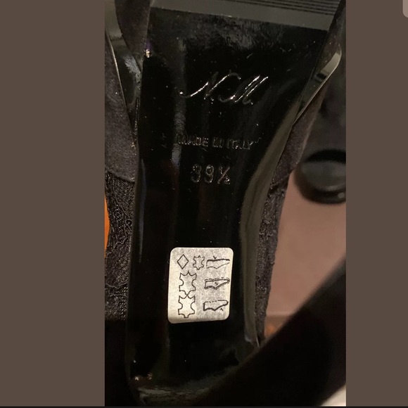 New Nando Muzi Suede Lace Heels Open Toe Boots, 9 - Picture 10 of 13